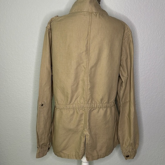 Magellan Sportswear Women’s Utility Jacket Beige Linen Blend XL - Picture 6 of 12